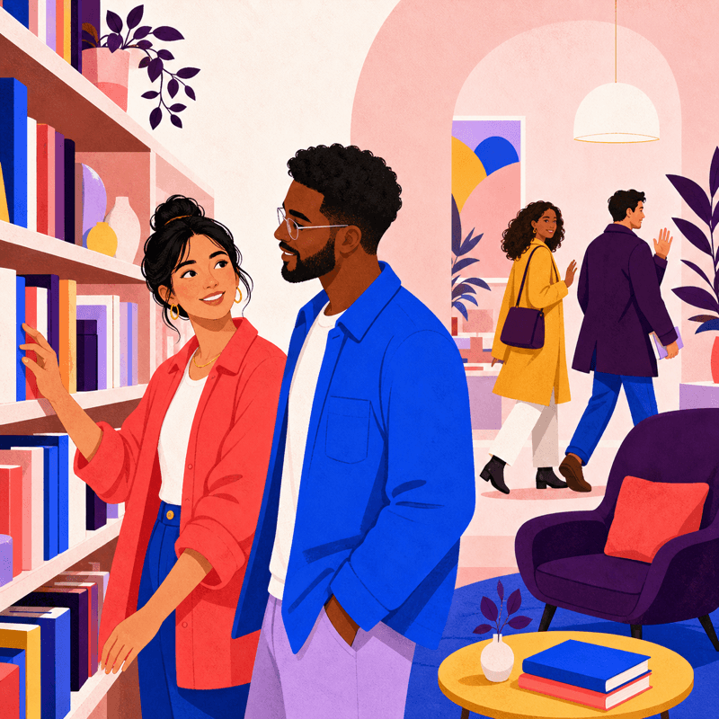 A couple building a healthy relationship